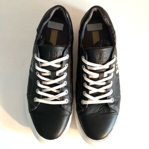 Helly Hansen Black Leather Fjord Sneakers 8.5